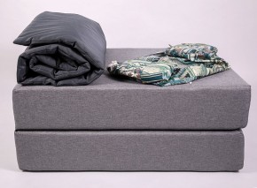 Кресло-кровать-пуф бескаркасное Прайм (мехико серый-графит) в Тавде - tavda.mebel-74.com | фото