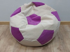 Кресло-мешок Мяч M (Nice Vanilla-Shaggy Fuchsia) в Тавде - tavda.mebel-74.com | фото