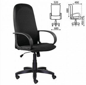 Кресло офисное BRABIX "Praktik EX-279" (ткань JP/кожзам, черное) 532019 в Тавде - tavda.mebel-74.com | фото