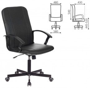 Кресло офисное BRABIX "Simple EX-521" (экокожа, черное) 532103 в Тавде - tavda.mebel-74.com | фото