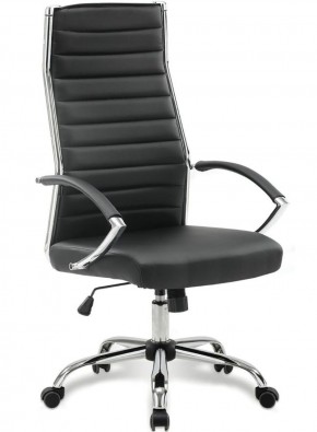 Кресло офисное BRABIX "Style EX-528", экокожа, хром, черное, 531947 в Тавде - tavda.mebel-74.com | фото