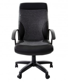Кресло офисное BRABIX "Trust EX-535" (экокожа/черная/ткань серая) 531383 в Тавде - tavda.mebel-74.com | фото