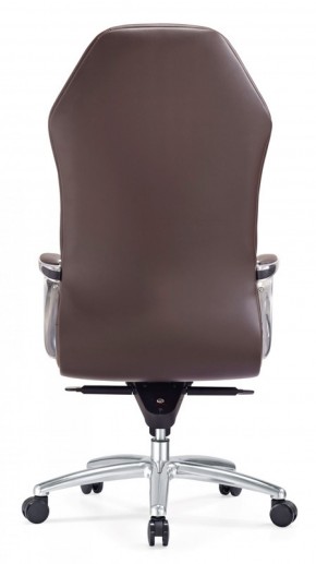 Кресло руководителя Бюрократ _AURA/BROWN коричневый в Тавде - tavda.mebel-74.com | фото