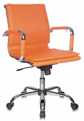 Кресло руководителя Бюрократ CH-993-LOW/ORANGE оранжевый в Тавде - tavda.mebel-74.com | фото