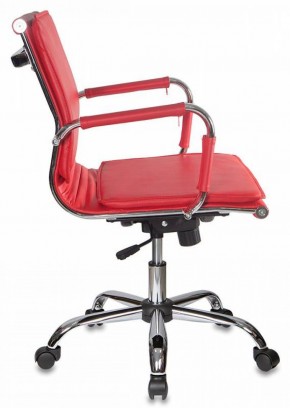 Кресло руководителя Бюрократ CH-993-LOW/RED красный в Тавде - tavda.mebel-74.com | фото