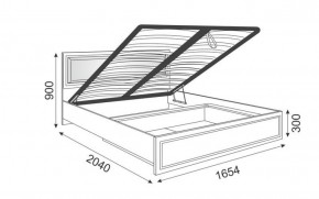 Кровать 1.6 Беатрис М11 с мягкой спинкой и ПМ (Орех гепланкт) в Тавде - tavda.mebel-74.com | фото