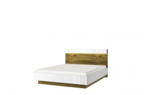 Кровать 160 с подъемником, TORINO, цвет белый/Дуб наварра в Тавде - tavda.mebel-74.com | фото