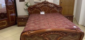 Кровать 2-х спальная 1400*2000 Роза, без основания (01.114) орех в Тавде - tavda.mebel-74.com | фото