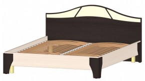 ВЕРОНА Кровать 1600 с основанием (Венге/Анкор светлый) в Тавде - tavda.mebel-74.com | фото