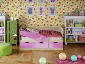 Кровать Бабочки (Сиреневый металлик) 1600 в Тавде - tavda.mebel-74.com | фото