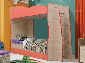 Кровать детская 2-х ярусная Юниор-1.1 (800*2000) ЛДСП в Тавде - tavda.mebel-74.com | фото
