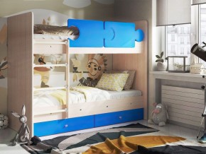 Кровать двухъярусная "Тетрис" (щиты) с бортиками + ящики в Тавде - tavda.mebel-74.com | фото