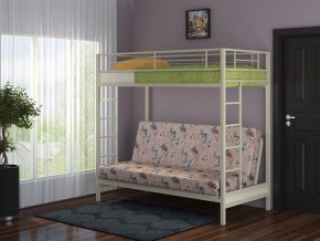 Кровать двухъярусная с диваном "Мадлен" (Слоновая кость/Серый) в Тавде - tavda.mebel-74.com | фото