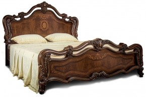 Кровать двуспальная "Илона" без мягкого изголовья (1600) караваджо в Тавде - tavda.mebel-74.com | фото