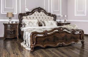 Кровать двуспальная "Илона" с мягким изголовьем (1800) караваджо в Тавде - tavda.mebel-74.com | фото