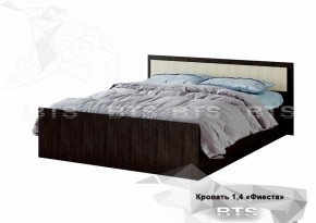 Кровать Фиеста 1400 LIGHT + Проложки LIGHT 1400 ДСП (Венге/Лоредо) в Тавде - tavda.mebel-74.com | фото