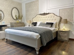 Кровать Мокко 1800 с мягким изголовьем + основание (серый камень) в Тавде - tavda.mebel-74.com | фото