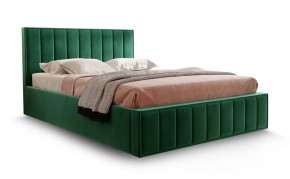 Кровать "Вена" 1400 СТАНДАРТ Вариант 1 Мора зеленый + бельевой ящик с кроватным основанием и подъемным механизмом в Тавде - tavda.mebel-74.com | фото