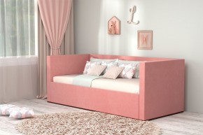 Кровать с ПМ (арт.030) (с/м 900*2000мм) (б/матр), ткань розовая в Тавде - tavda.mebel-74.com | фото