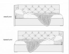 Кровать угловая Хлоя интерьерная +основание (120х200) в Тавде - tavda.mebel-74.com | фото