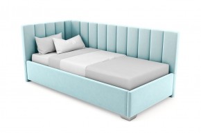 Кровать угловая Хлоя интерьерная +основание (120х200) 3 кат. ткани в Тавде - tavda.mebel-74.com | фото