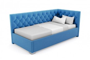 Кровать угловая Виола интерьерная +основание (90х200) 1 кат. ткани в Тавде - tavda.mebel-74.com | фото