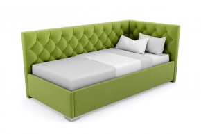 Кровать угловая Виола интерьерная +основание/ПМ/бельевое дно (120х200) в Тавде - tavda.mebel-74.com | фото