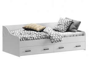 ВЕГА NEW Кровать 900 с настилом ЛДСП (Белый глянец/белый) в Тавде - tavda.mebel-74.com | фото