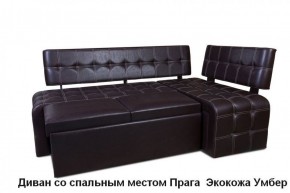 ПРАГА Кухонный диван угловой (Кожзам Борнео Умбер) в Тавде - tavda.mebel-74.com | фото