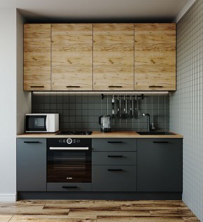 Кухонный гарнитур Дели 2200 (Стол. 26мм) в Тавде - tavda.mebel-74.com | фото