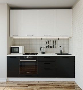 Кухонный гарнитур Графика 2200 (Стол. 26мм) в Тавде - tavda.mebel-74.com | фото