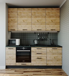 Кухонный гарнитур Крафт 2200 (Стол. 26мм) в Тавде - tavda.mebel-74.com | фото