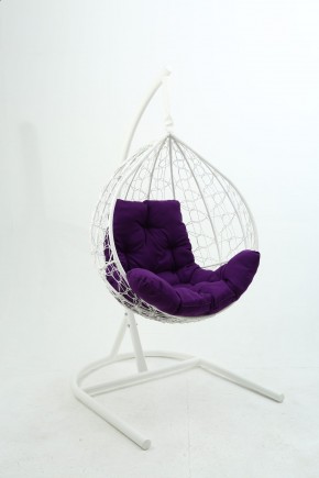 Подвесное кресло Бароло (белый/фиолетовый) в Тавде - tavda.mebel-74.com | фото