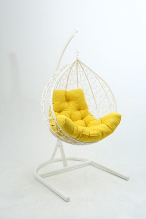 Подвесное кресло Бароло (белый/желтый) в Тавде - tavda.mebel-74.com | фото