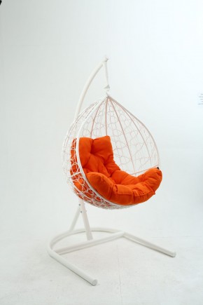 Подвесное кресло Бароло (белый/оранжевый) в Тавде - tavda.mebel-74.com | фото
