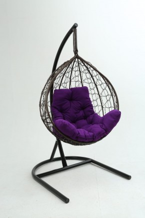 Подвесное кресло Бароло (коричневый/фиолетовый) в Тавде - tavda.mebel-74.com | фото