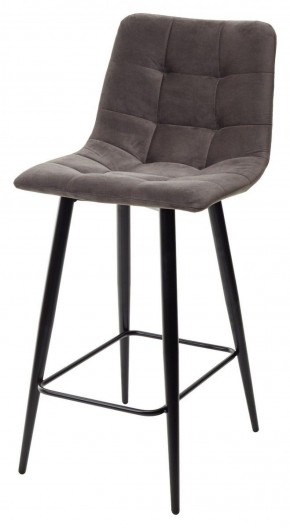 Полубарный стул CHILLI-QB графит #14, велюр / черный каркас (H=66cm) М-City в Тавде - tavda.mebel-74.com | фото