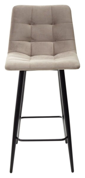 Полубарный стул CHILLI-QB латте #25, велюр / черный каркас (H=66cm) М-City в Тавде - tavda.mebel-74.com | фото