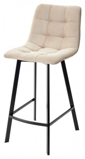 Полубарный стул CHILLI-QB SQUARE бежевый #5, велюр / черный каркас (H=66cm) М-City в Тавде - tavda.mebel-74.com | фото