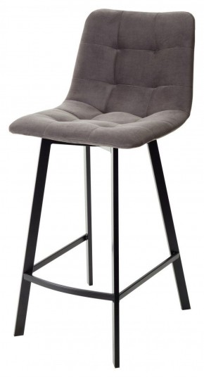 Полубарный стул CHILLI-QB SQUARE графит #14, велюр / черный каркас (H=66cm) М-City в Тавде - tavda.mebel-74.com | фото