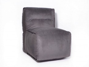 Прямое модульное бескаркасное кресло Комфорт (Графит велюр) в Тавде - tavda.mebel-74.com | фото