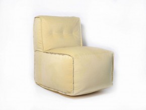 Прямое модульное бескаркасное кресло Комфорт (Желтый велюр) в Тавде - tavda.mebel-74.com | фото