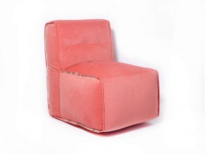 Прямое модульное бескаркасное кресло Комфорт (Персик велюр) в Тавде - tavda.mebel-74.com | фото