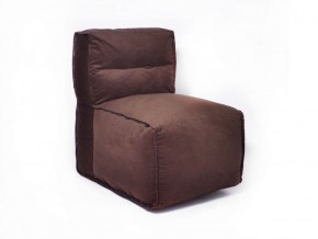 Прямое модульное бескаркасное кресло Комфорт (Шоколад велюр) в Тавде - tavda.mebel-74.com | фото