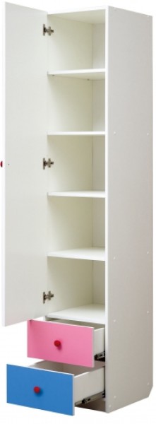 Шкаф 1-но дверный с ящиками и фотопечатью Совята 1.1 (400) в Тавде - tavda.mebel-74.com | фото
