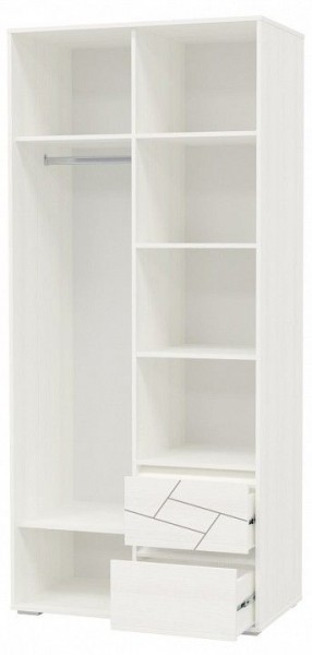 Шкаф 2-х дверный с ящиками АДЕЛИНА (4-4831рам.б) в Тавде - tavda.mebel-74.com | фото
