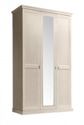 Шкаф 3-х дверный (с зеркалом) для платья и белья Венеция дуб седан (ВНШ1/3) в Тавде - tavda.mebel-74.com | фото