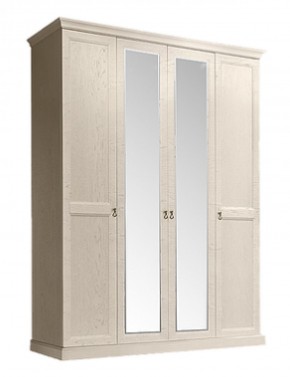 Шкаф 4-х дверный (2 зеркала) для платья и белья Венеция дуб седан (ВНШ1/4) в Тавде - tavda.mebel-74.com | фото