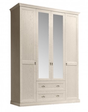 Шкаф 4-х дверный (с зеркалами) для платья и белья с выдвижными ящиками Венеция дуб седан (ВНШ1/41) в Тавде - tavda.mebel-74.com | фото