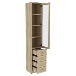 Шкаф для книг с ящиками узкий арт. 205 в Тавде - tavda.mebel-74.com | фото